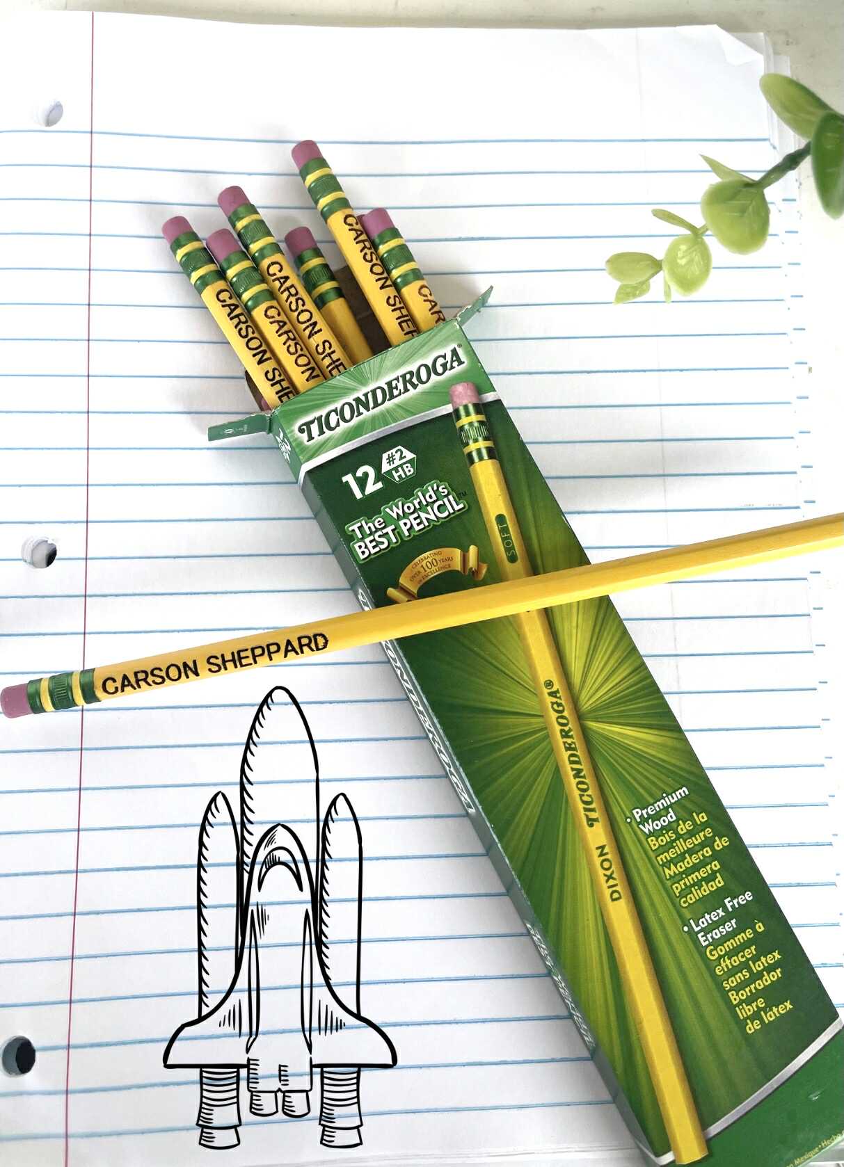 Personalized Ticonderoga #2 Pencils – Custom Engraved